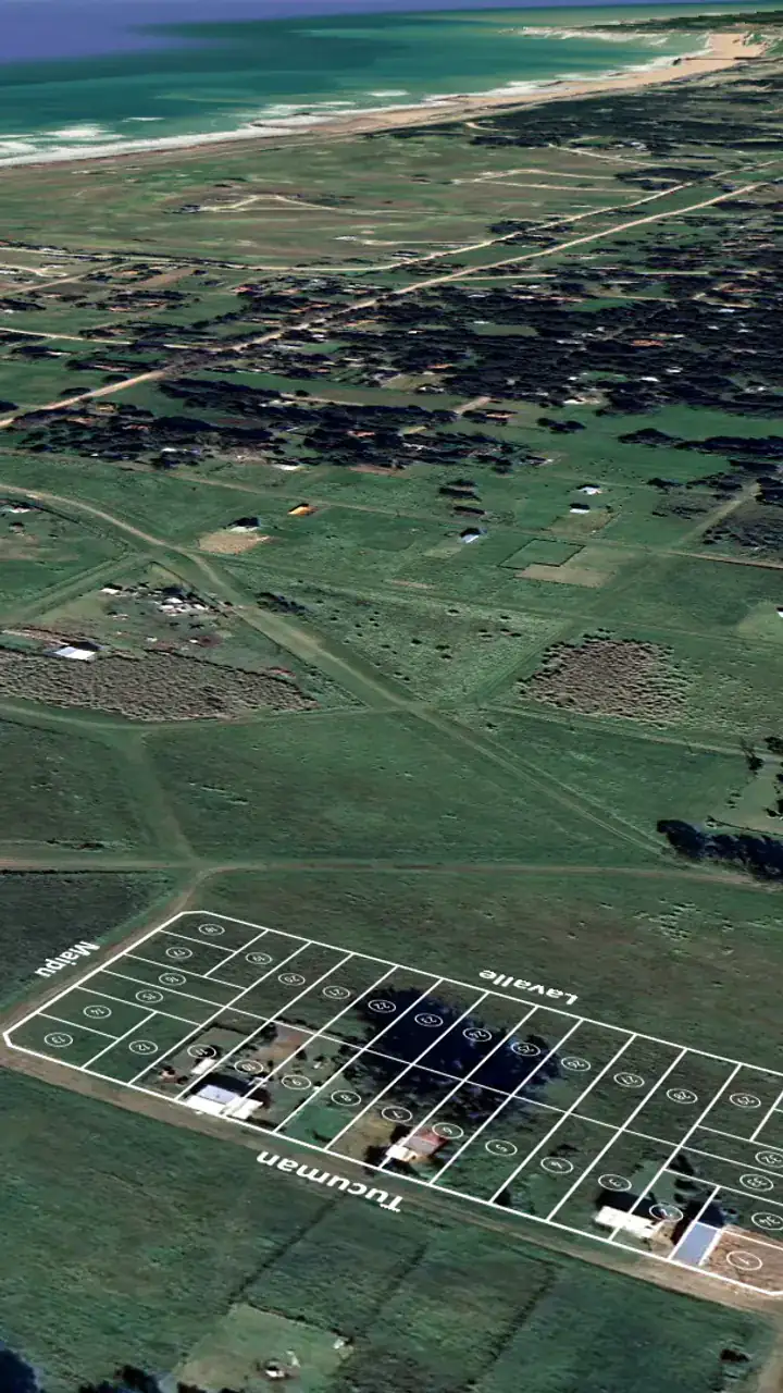 Vista aérea de Arenas de Oro y su entorno en Miramar